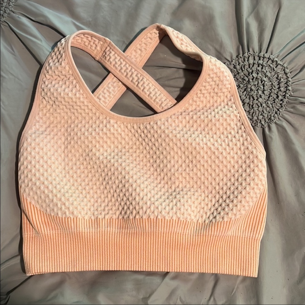 peach activewear set